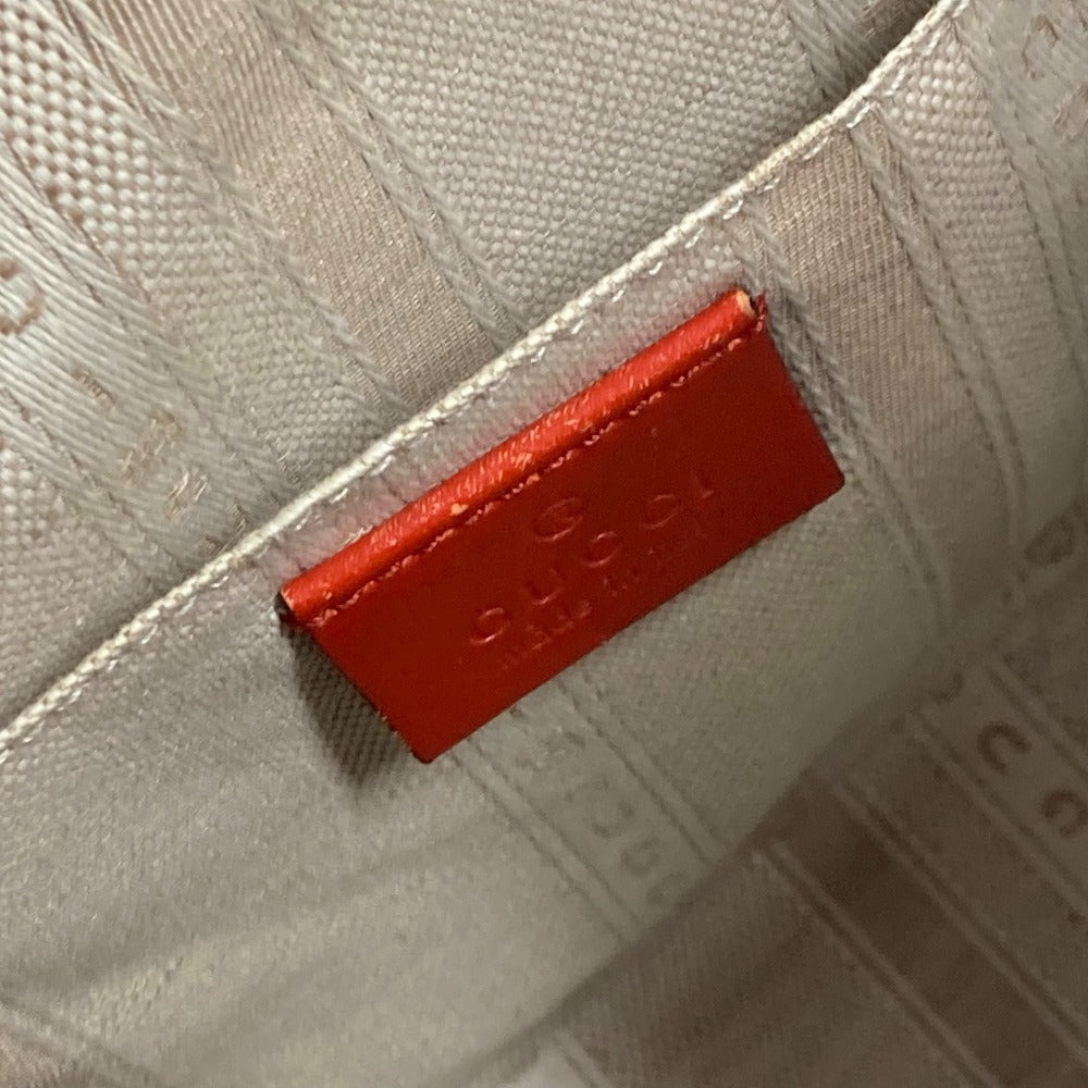 GUCCI Shoulder Bag 354229 leather Orange type purse Diamante Women Used