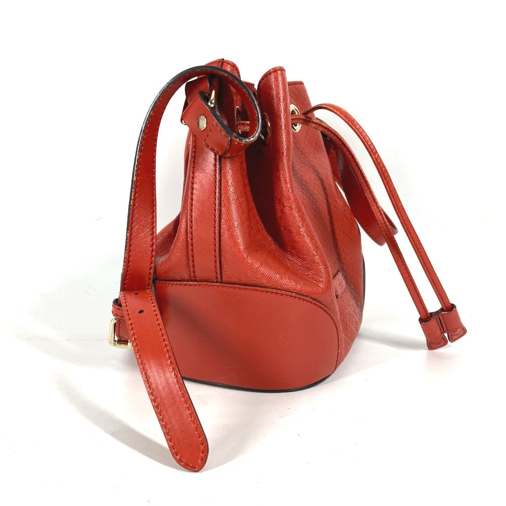 GUCCI Shoulder Bag 354229 leather Orange type purse Diamante Women Used