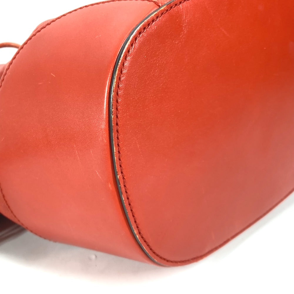 GUCCI Shoulder Bag 354229 leather Orange type purse Diamante Women Used
