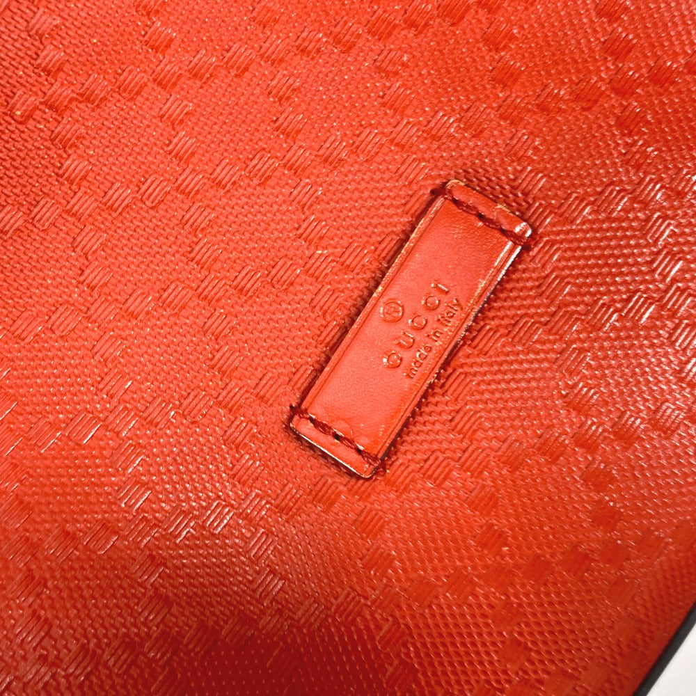 GUCCI Shoulder Bag 354229 leather Orange type purse Diamante Women Used