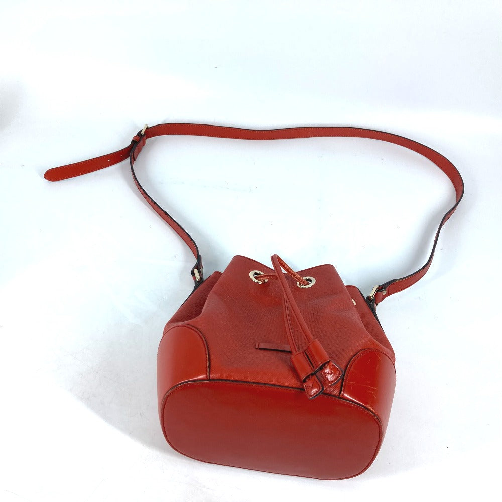 GUCCI Shoulder Bag 354229 leather Orange type purse Diamante Women Used