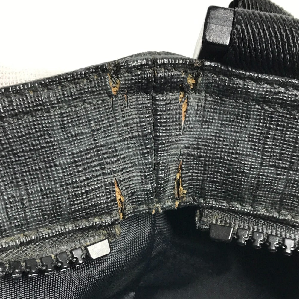 GUCCI Shoulder Bag 162904 GG Supreme Canvas black GG Supreme flat mens Used