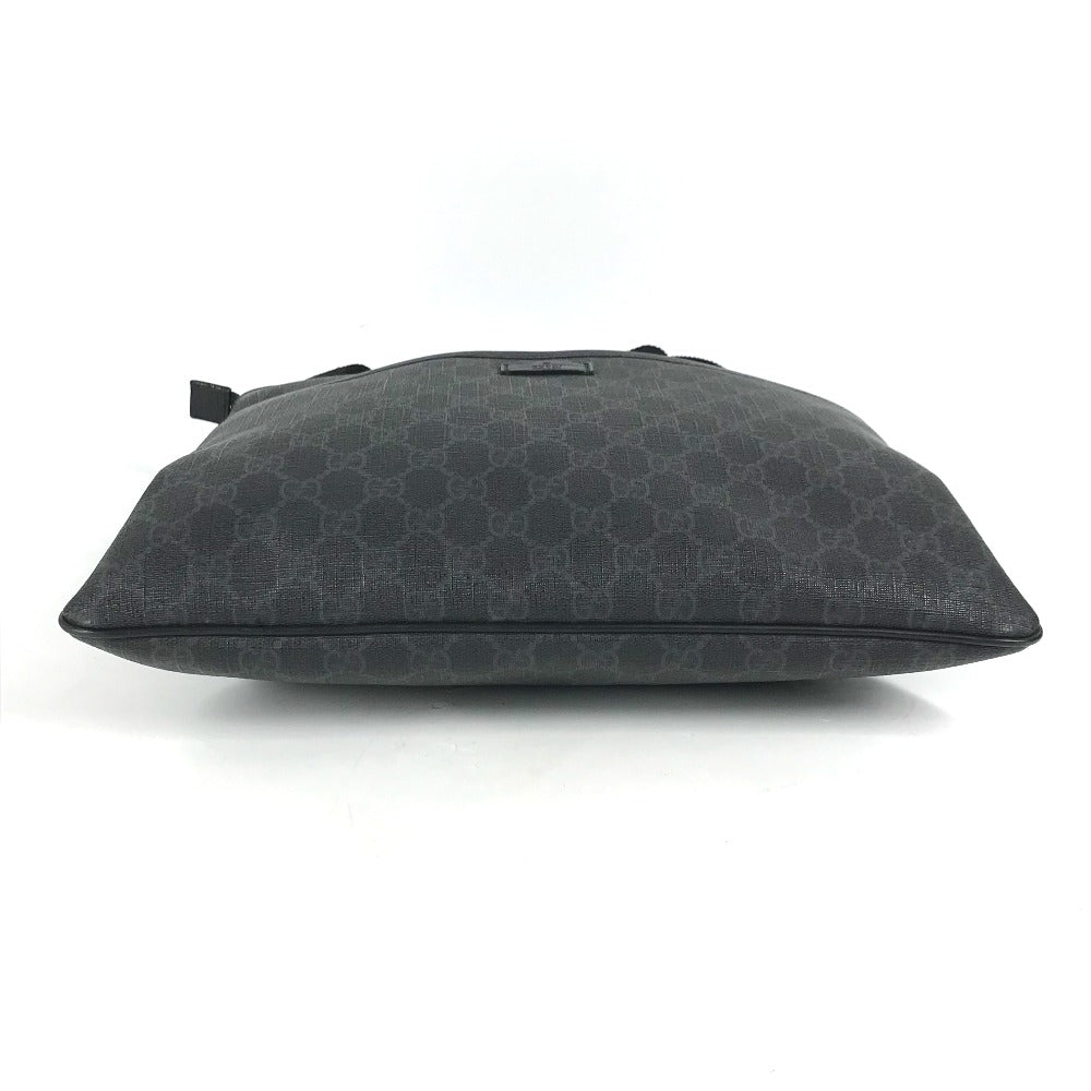 GUCCI Shoulder Bag 162904 GG Supreme Canvas black GG Supreme flat mens Used