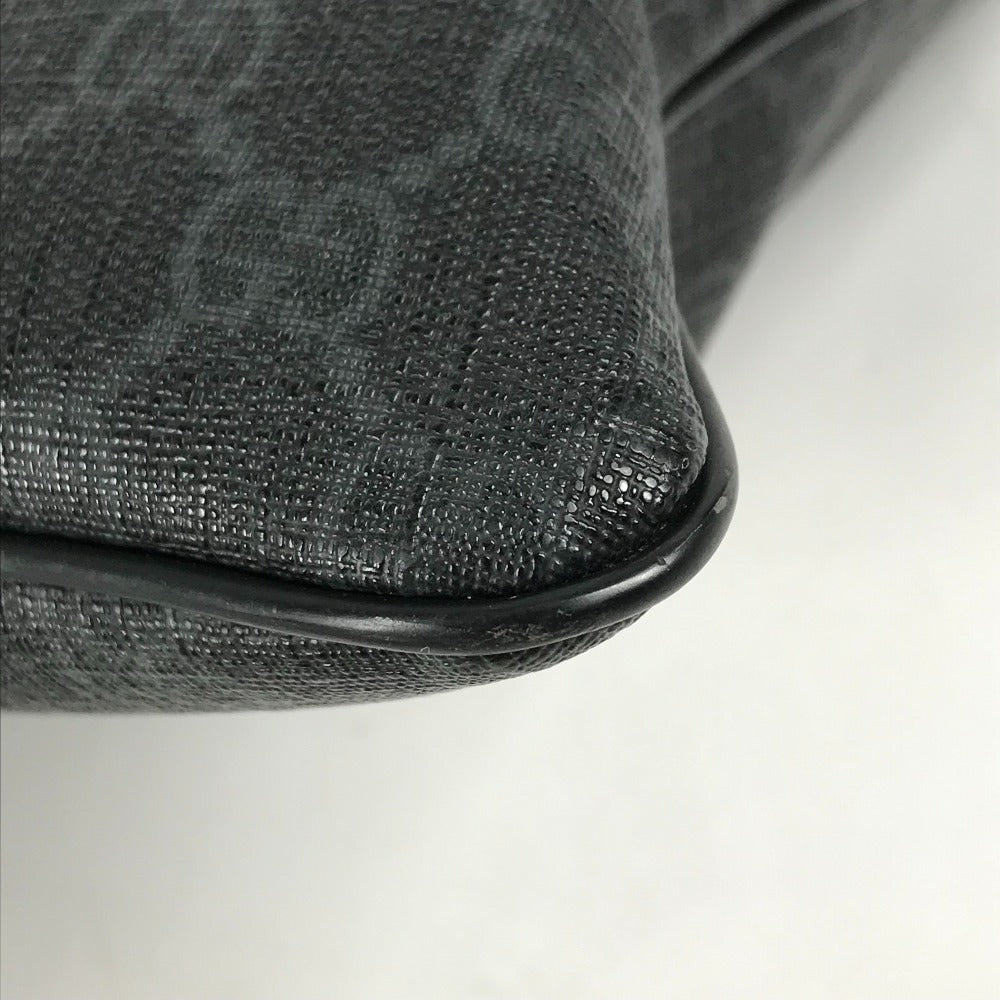 GUCCI Shoulder Bag 162904 GG Supreme Canvas black GG Supreme flat mens Used