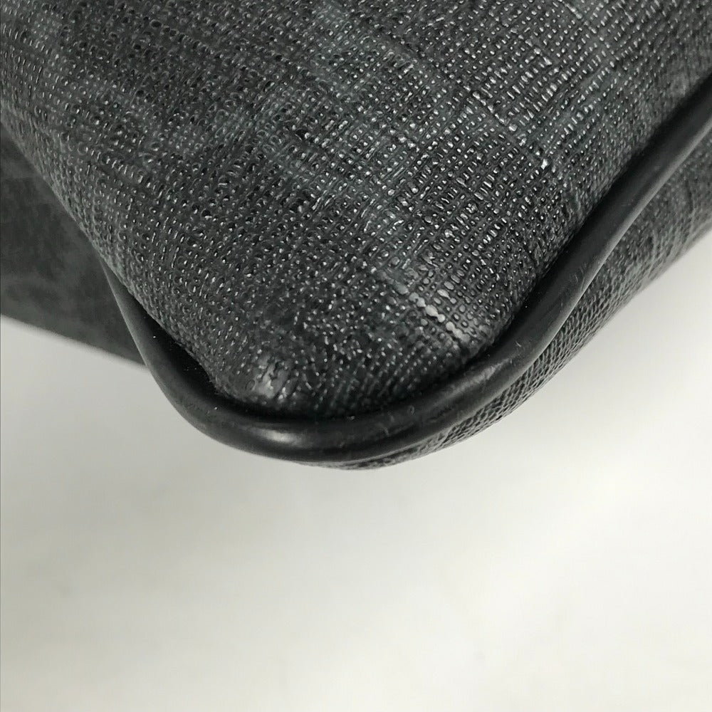 GUCCI Shoulder Bag 162904 GG Supreme Canvas black GG Supreme flat mens Used