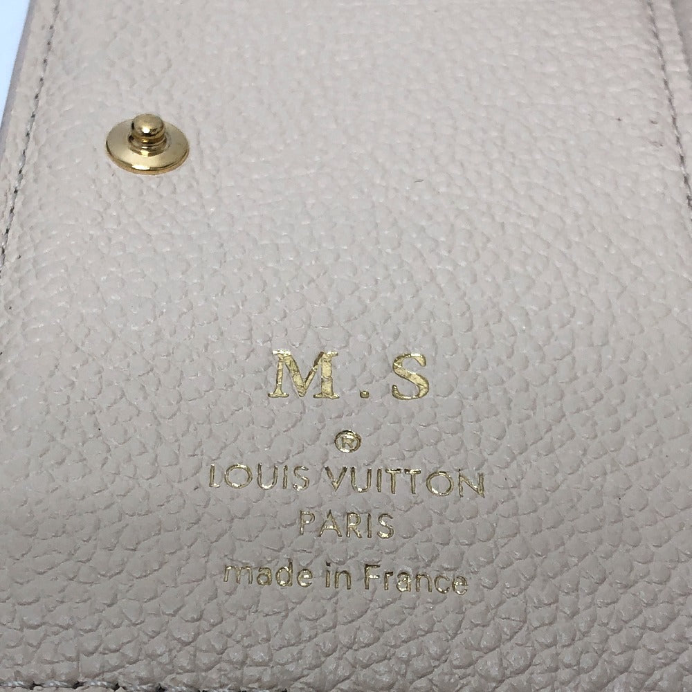LOUIS VUITTON Folded wallet M81927 Monogram Ann Platt Leather beige Monogram Ann Platt Portefeuille Clare