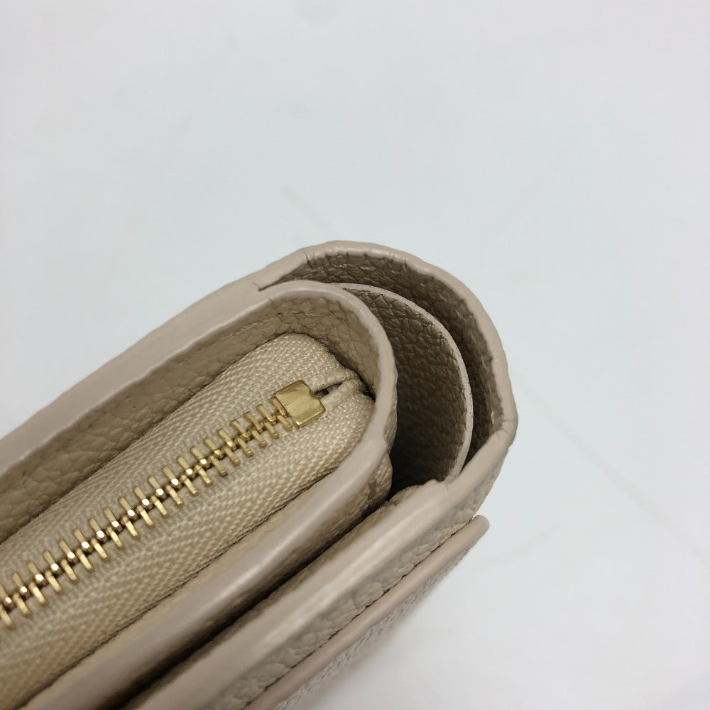 LOUIS VUITTON Folded wallet M81927 Monogram Ann Platt Leather beige Monogram Ann Platt Portefeuille Clare