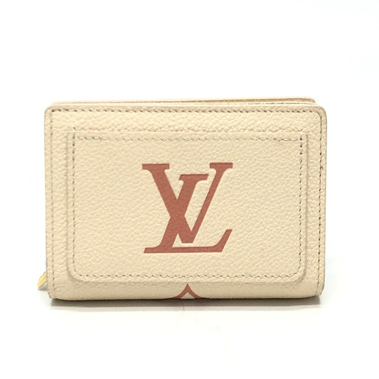 LOUIS VUITTON Folded wallet M81927 Monogram Ann Platt Leather beige Monogram Ann Platt Portefeuille Clare