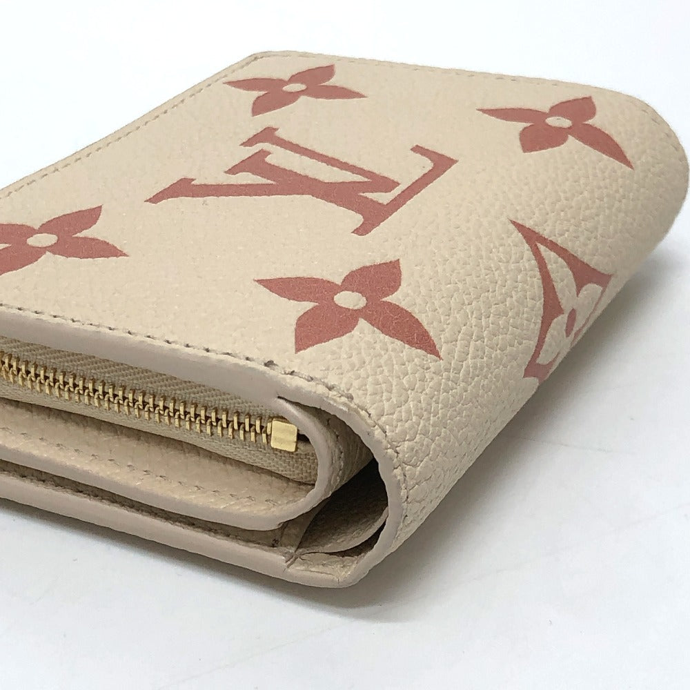 LOUIS VUITTON Folded wallet M81927 Monogram Ann Platt Leather beige Monogram Ann Platt Portefeuille Clare