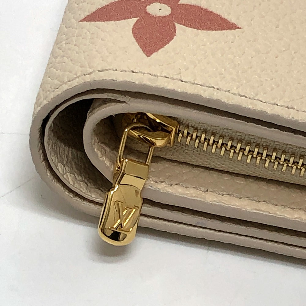 LOUIS VUITTON Folded wallet M81927 Monogram Ann Platt Leather beige Monogram Ann Platt Portefeuille Clare