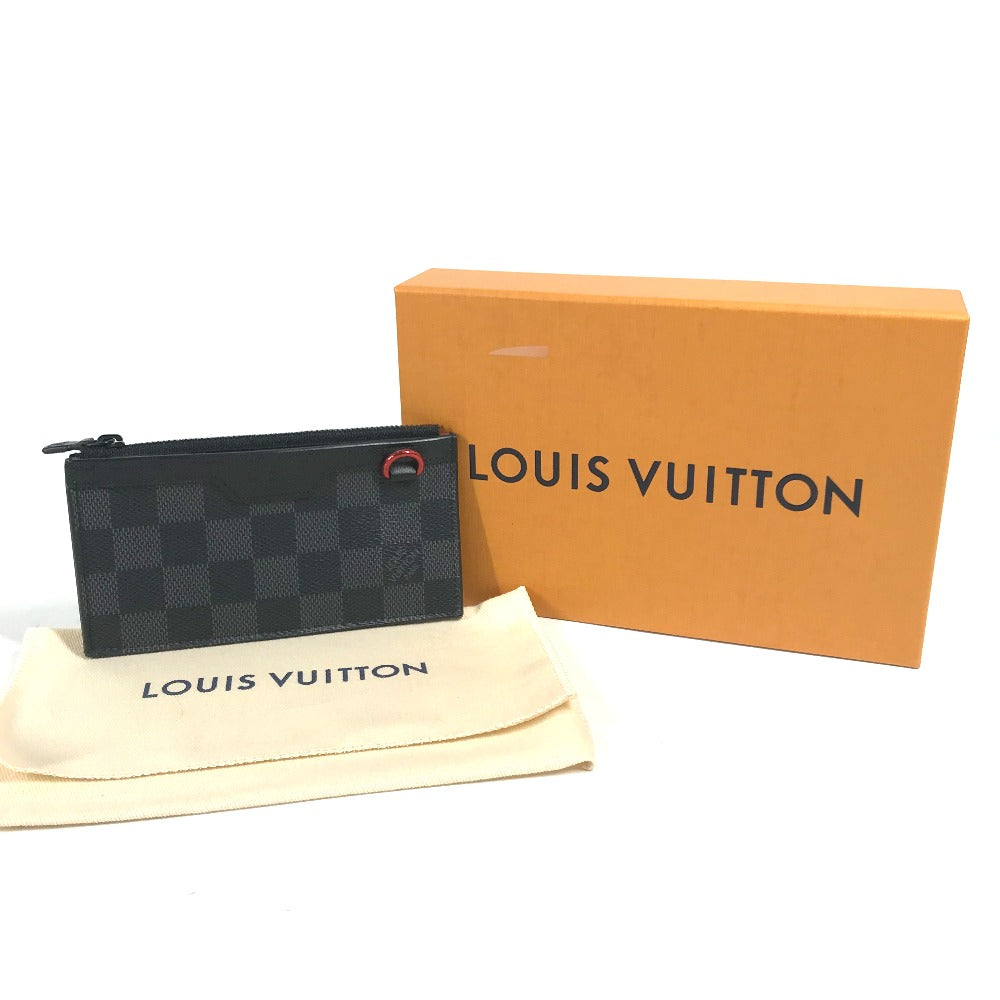 LOUIS VUITTON Coin case N60354 Damier Grafitto Canvas black Damier Grafitte Utility coin card holder