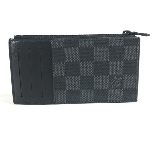 LOUIS VUITTON Coin case N60354 Damier Grafitto Canvas black Damier Grafitte Utility coin card holder