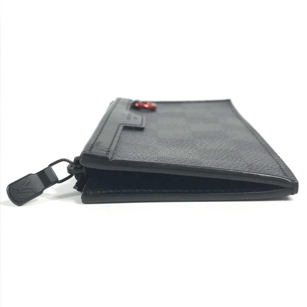 LOUIS VUITTON Coin case N60354 Damier Grafitto Canvas black Damier Grafitte Utility coin card holder