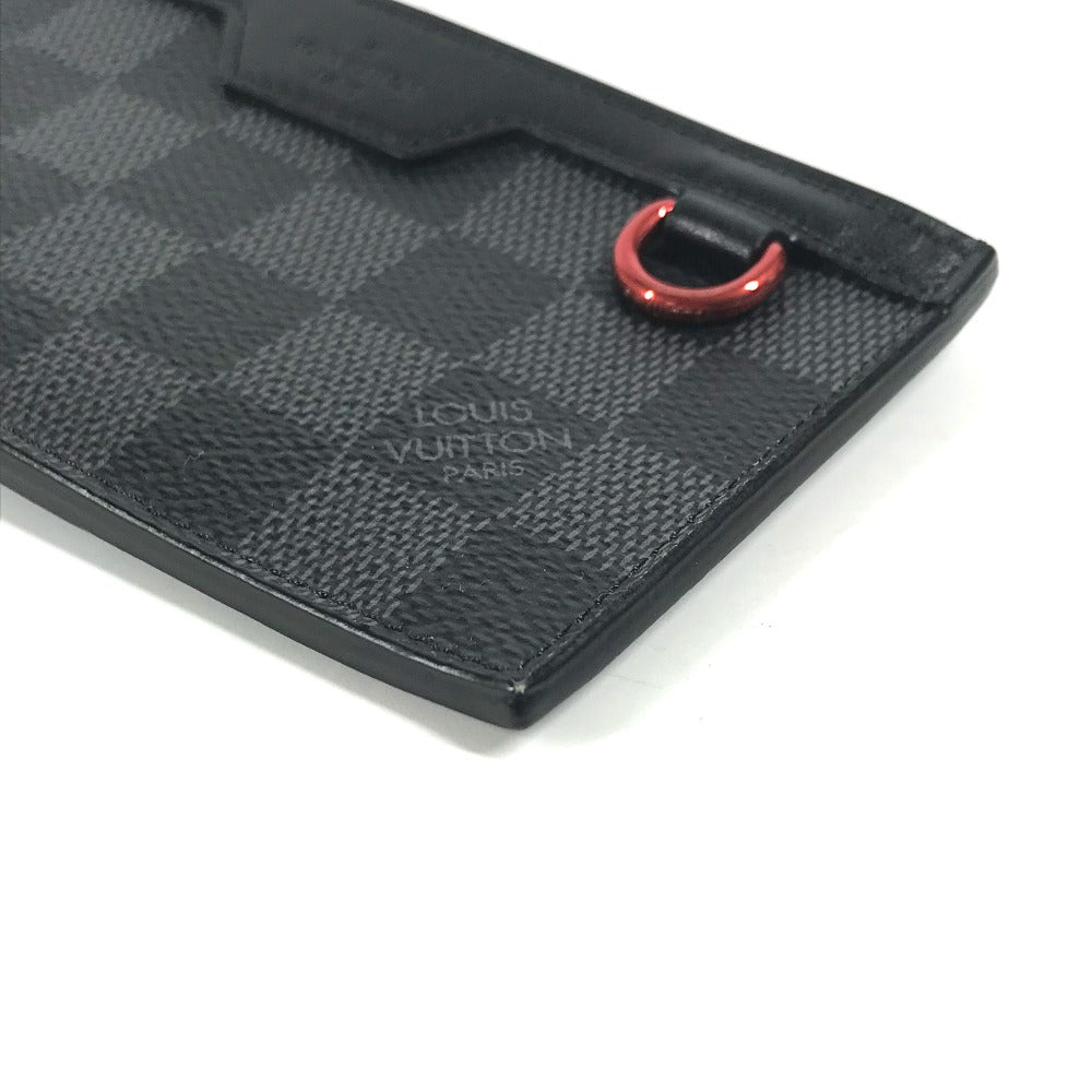 LOUIS VUITTON Coin case N60354 Damier Grafitto Canvas black Damier Grafitte Utility coin card holder