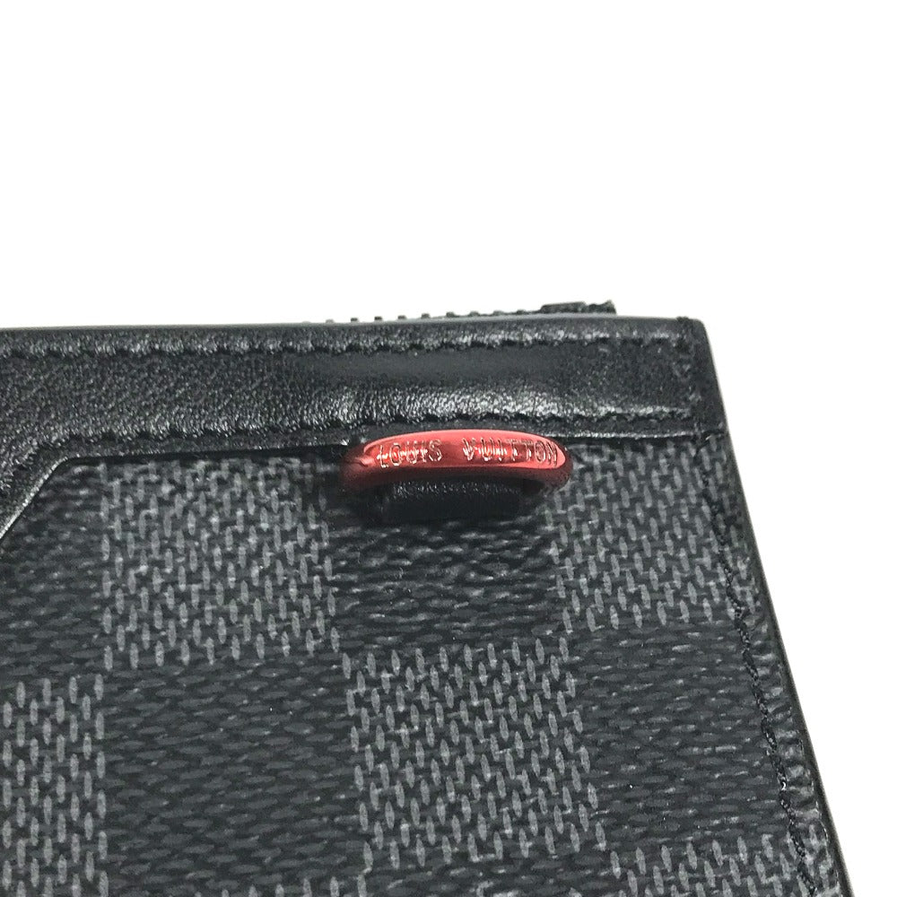 LOUIS VUITTON Coin case N60354 Damier Grafitto Canvas black Damier Grafitte Utility coin card holder