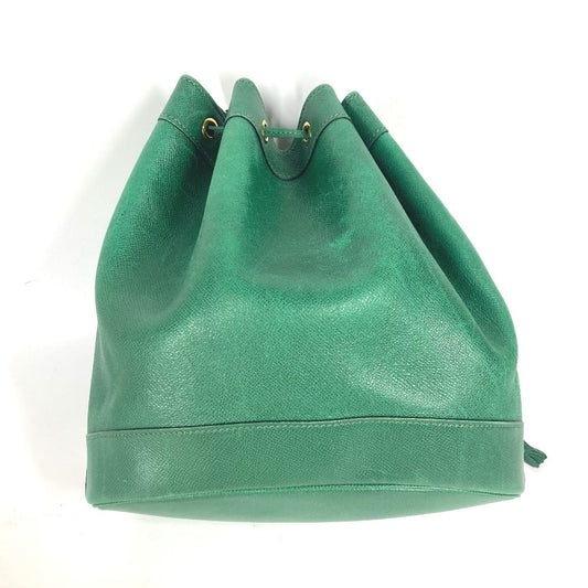 HERMES Shoulder Bag Courchevel green Drawstring Bag Crossbody Market GM Women Used
