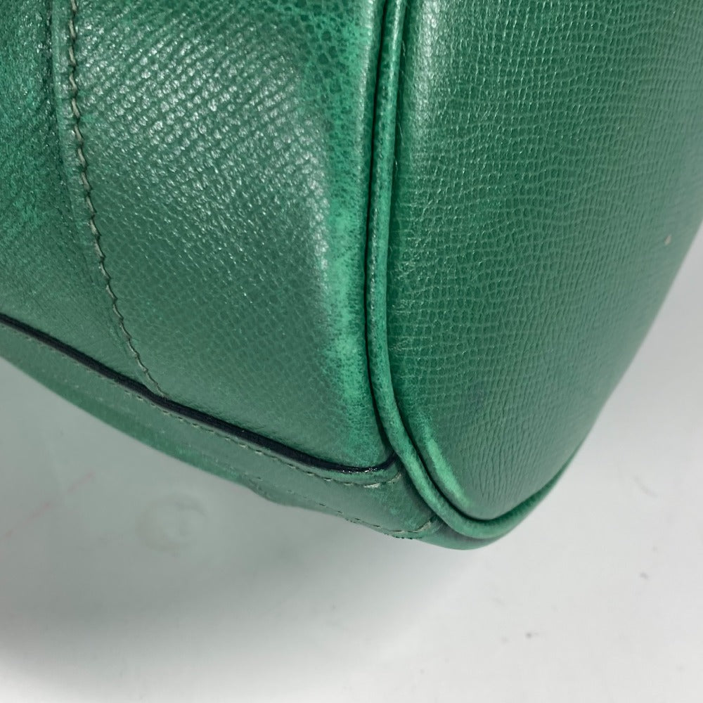 HERMES Shoulder Bag Courchevel green Drawstring Bag Crossbody Market GM Women Used