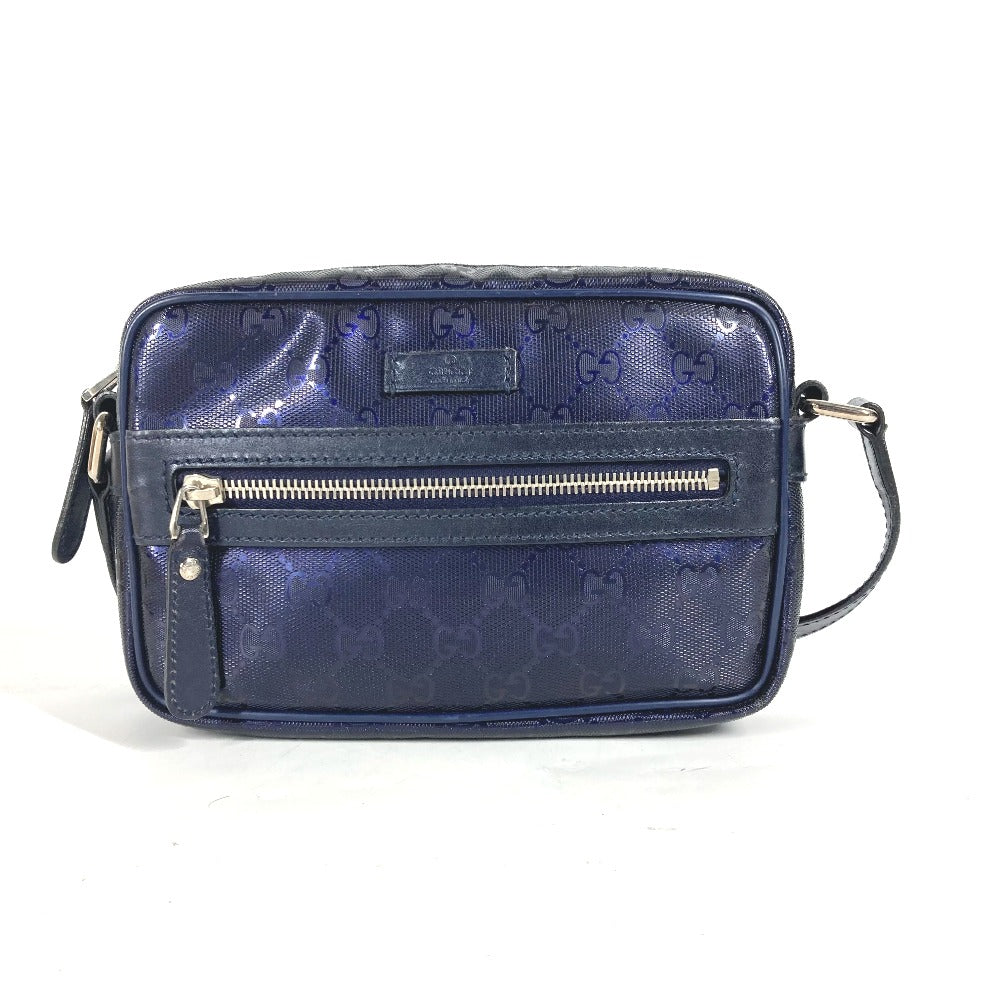 GUCCI Shoulder Bag 201447 GG Imprime, Leather blue GG implementation mens Used