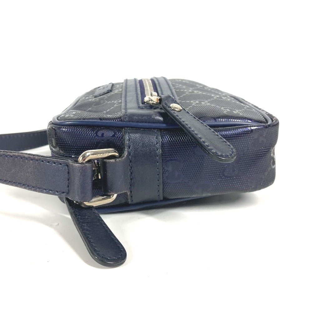 GUCCI Shoulder Bag 201447 GG Imprime, Leather blue GG implementation mens Used
