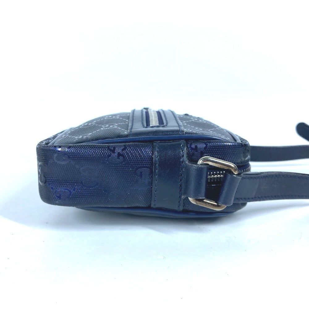 GUCCI Shoulder Bag 201447 GG Imprime, Leather blue GG implementation mens Used