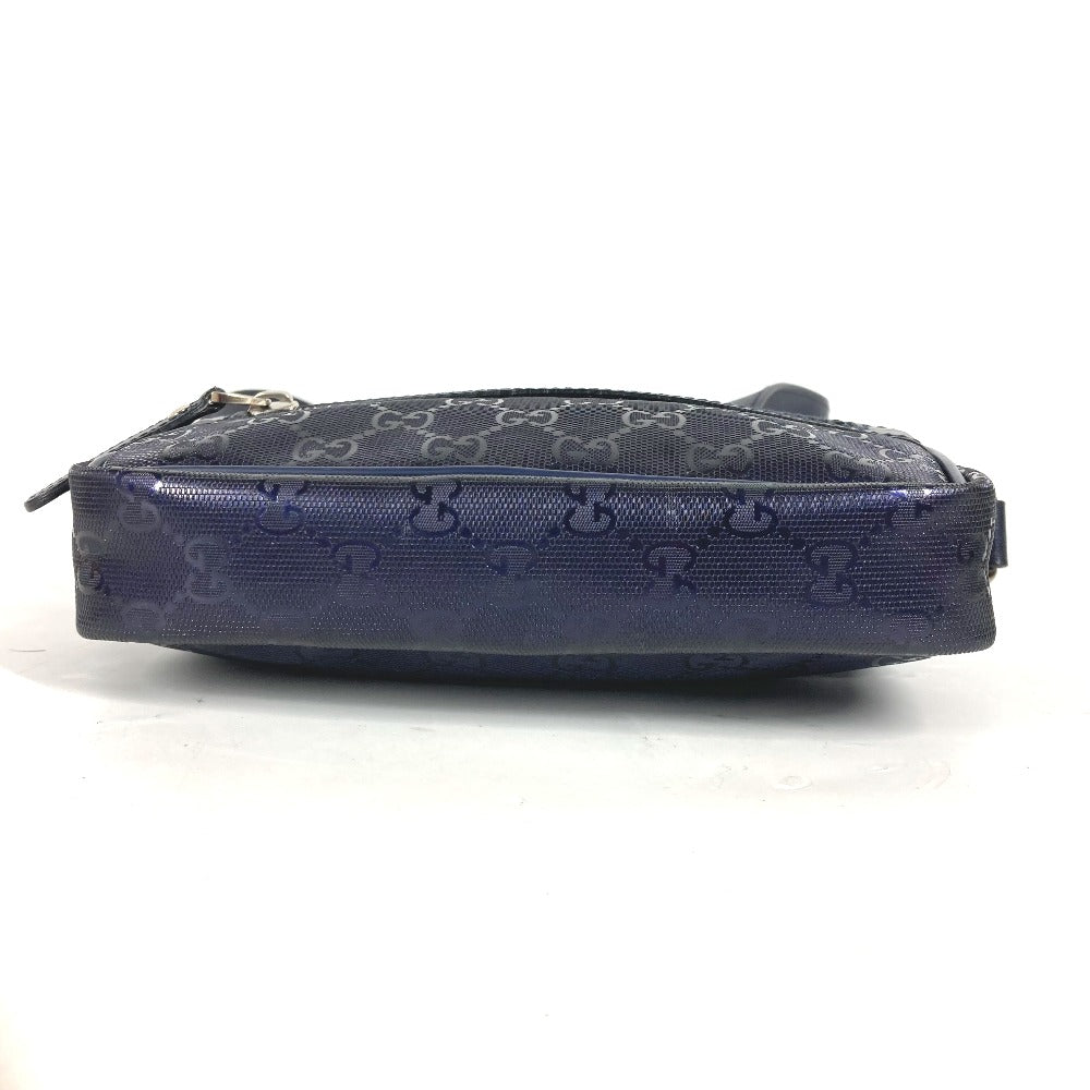 GUCCI Shoulder Bag 201447 GG Imprime, Leather blue GG implementation mens Used