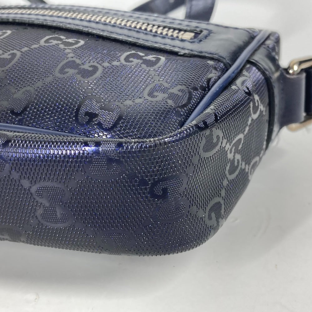 GUCCI Shoulder Bag 201447 GG Imprime, Leather blue GG implementation mens Used