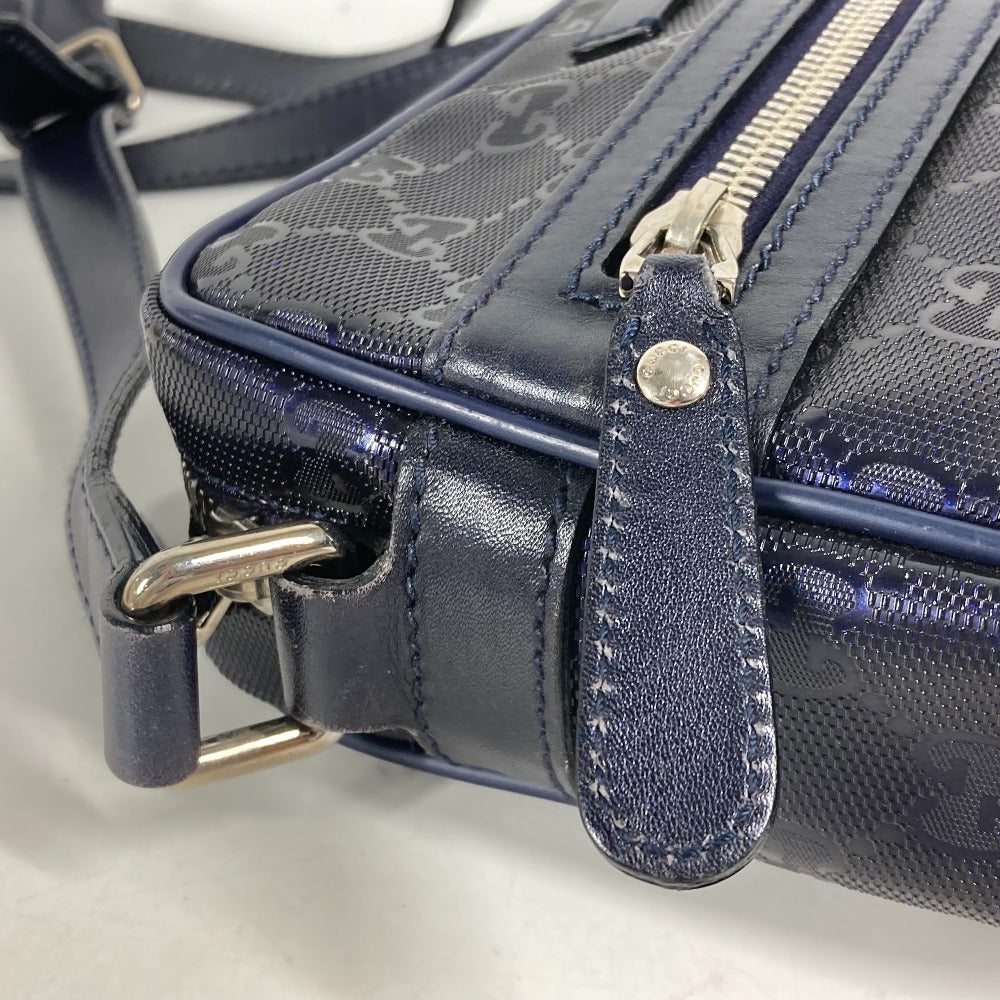 GUCCI Shoulder Bag 201447 GG Imprime, Leather blue GG implementation mens Used
