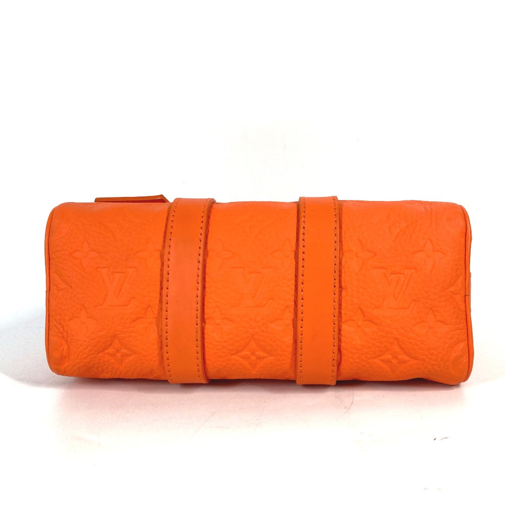 LOUIS VUITTON Handbag M20930 Taurillon Clemence Leather Orange Monogram Keepall  bandouliere25