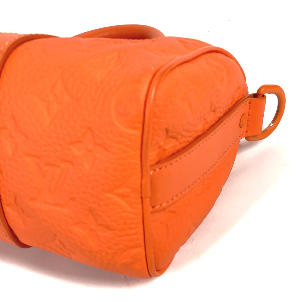 LOUIS VUITTON Handbag M20930 Taurillon Clemence Leather Orange Monogram Keepall  bandouliere25