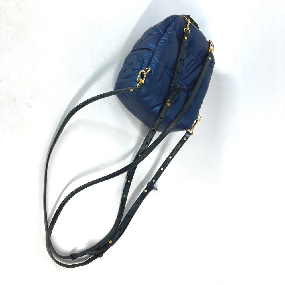 LOUIS VUITTON Backpack M21060 Nylon, Monogram Canvas Navy monogram palm springs Backpack MINI