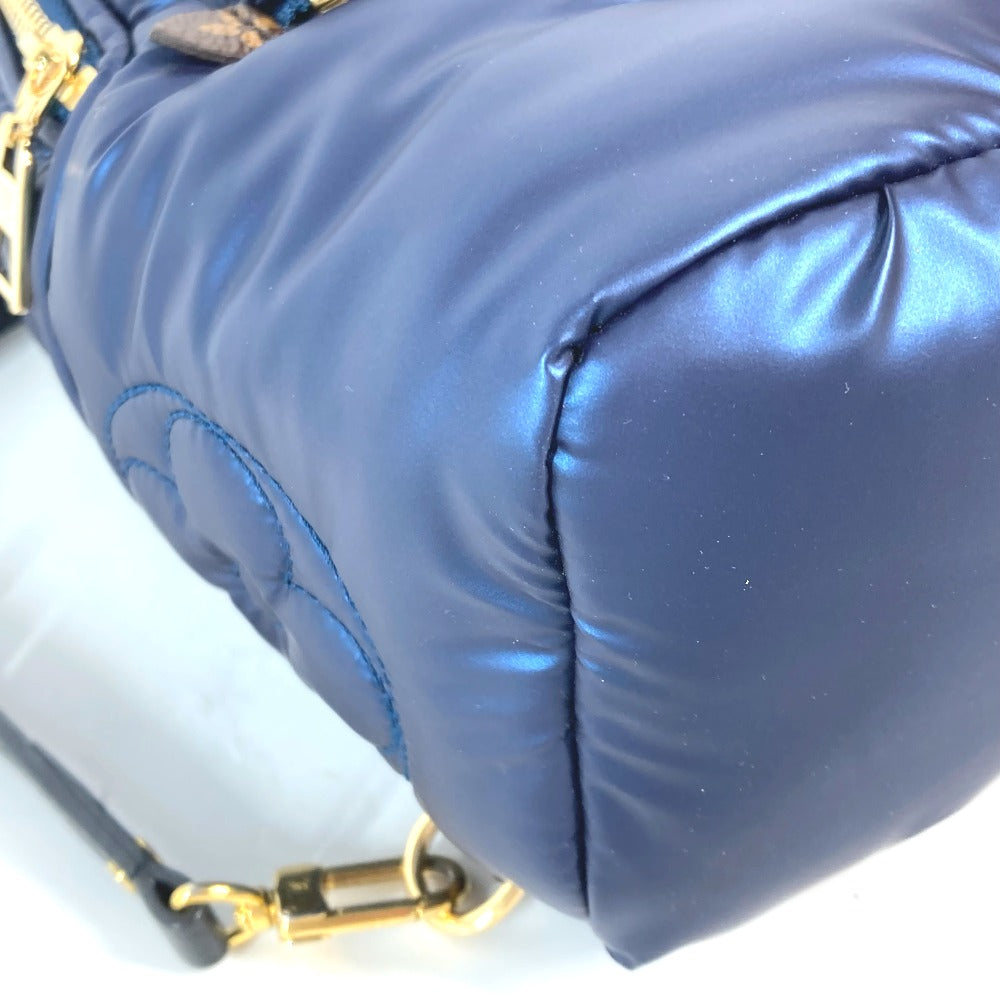 LOUIS VUITTON Backpack M21060 Nylon, Monogram Canvas Navy monogram palm springs Backpack MINI
