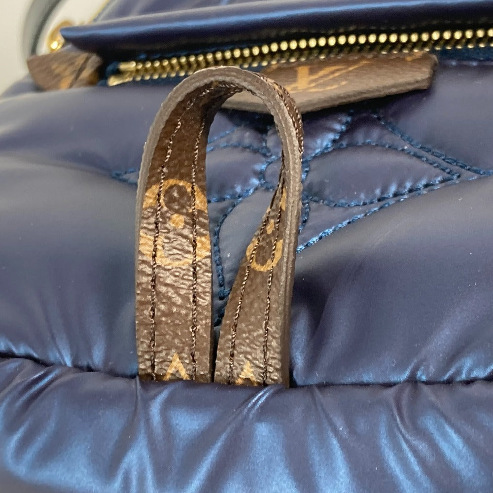 LOUIS VUITTON Backpack M21060 Nylon, Monogram Canvas Navy monogram palm springs Backpack MINI