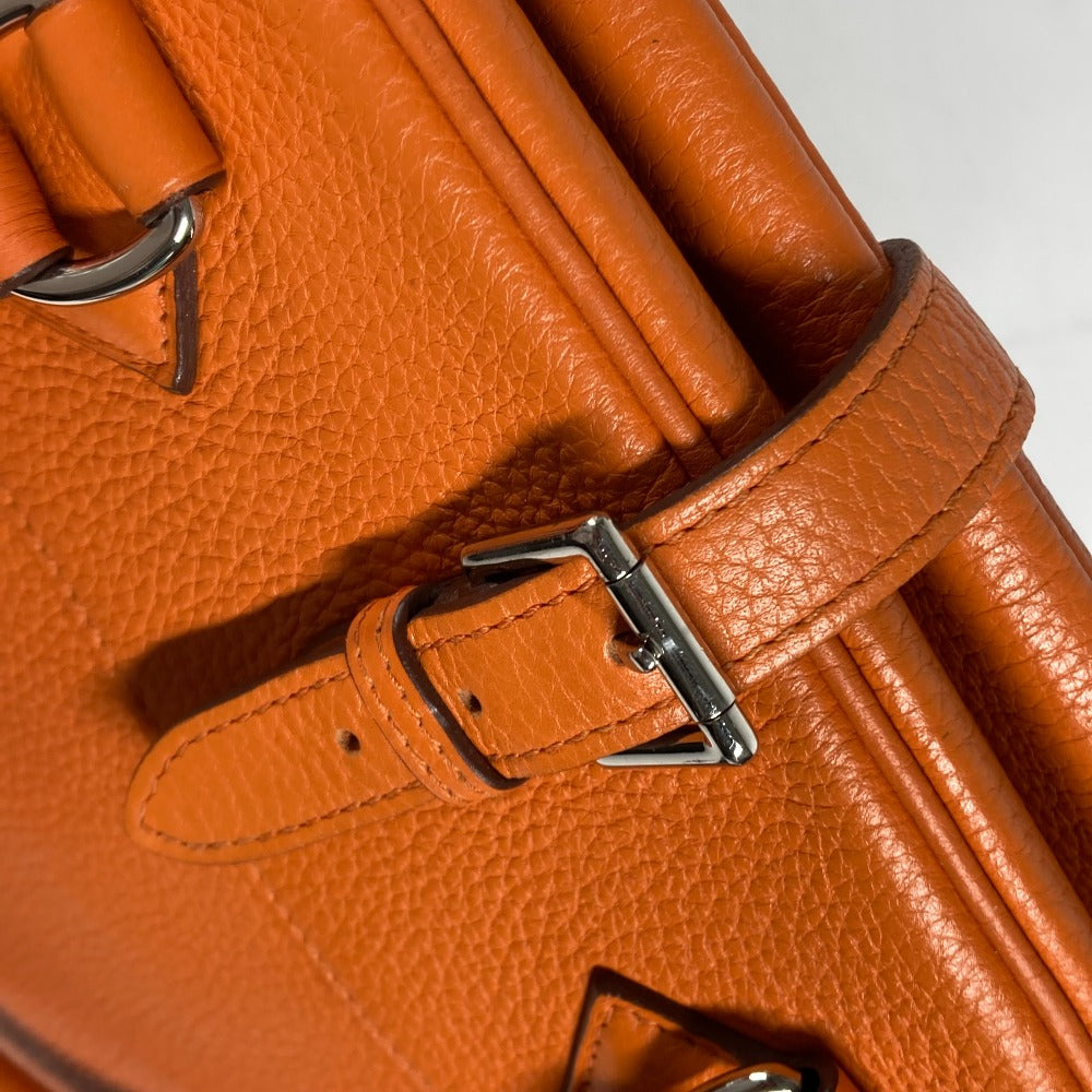 HERMES Handbag Taurillon Clemence Orange Atlas 35 Women Used