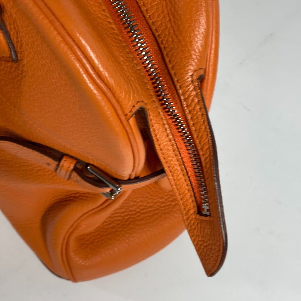 HERMES Handbag Taurillon Clemence Orange Atlas 35 Women Used