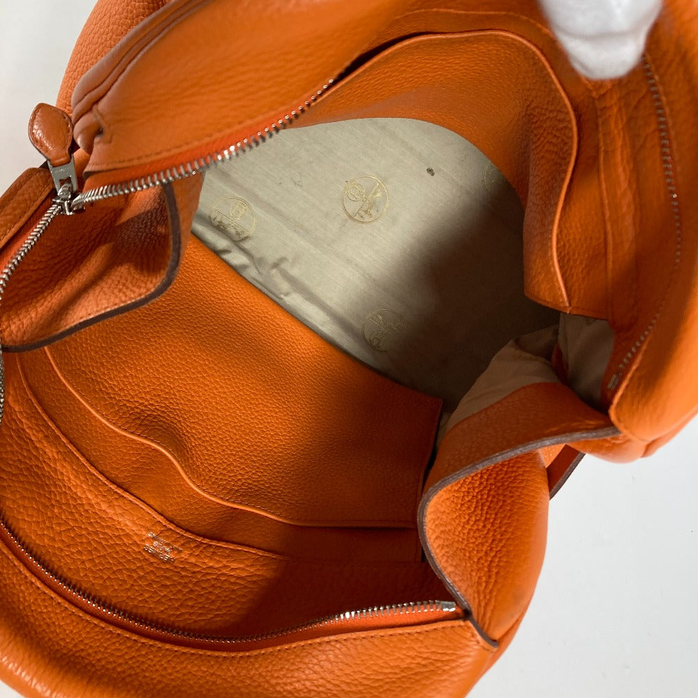 HERMES Handbag Taurillon Clemence Orange Atlas 35 Women Used