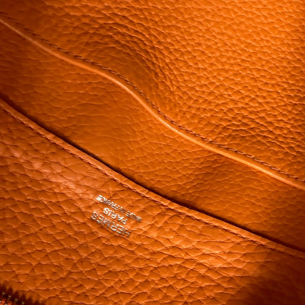 HERMES Handbag Taurillon Clemence Orange Atlas 35 Women Used