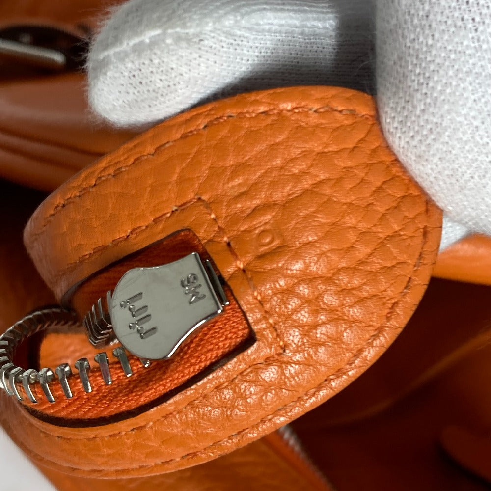 HERMES Handbag Taurillon Clemence Orange Atlas 35 Women Used
