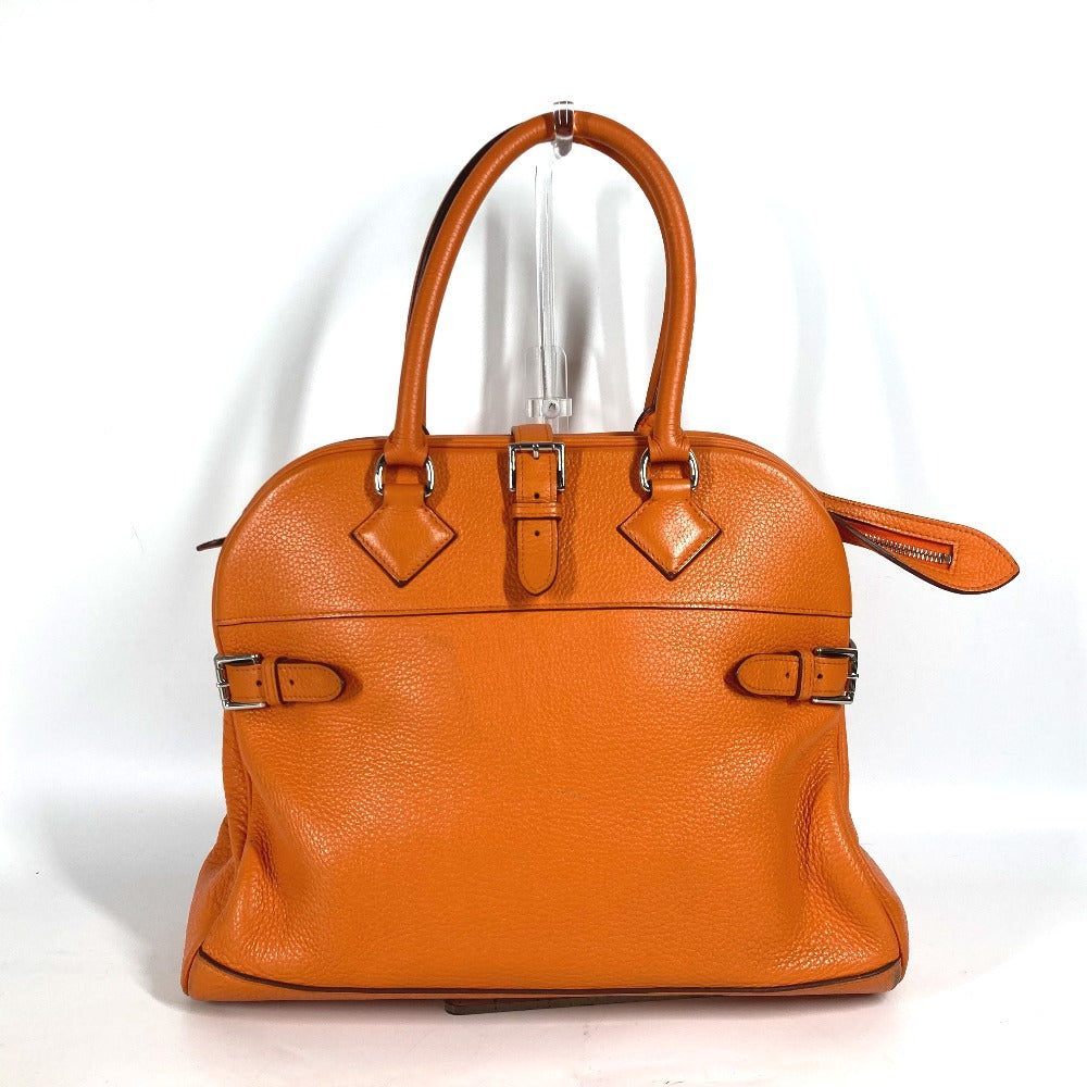 HERMES Handbag Taurillon Clemence Orange Atlas 35 Women Used