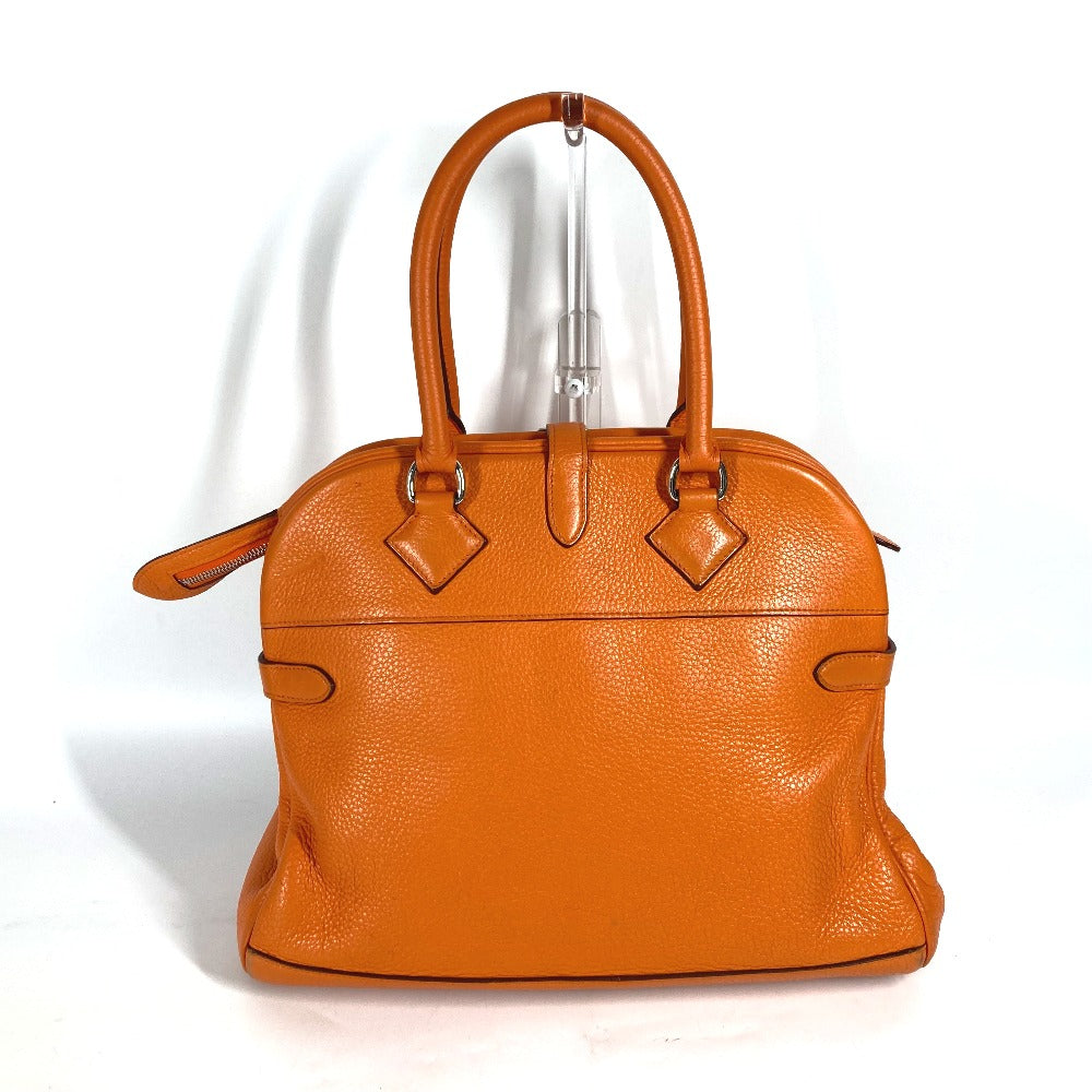 HERMES Handbag Taurillon Clemence Orange Atlas 35 Women Used