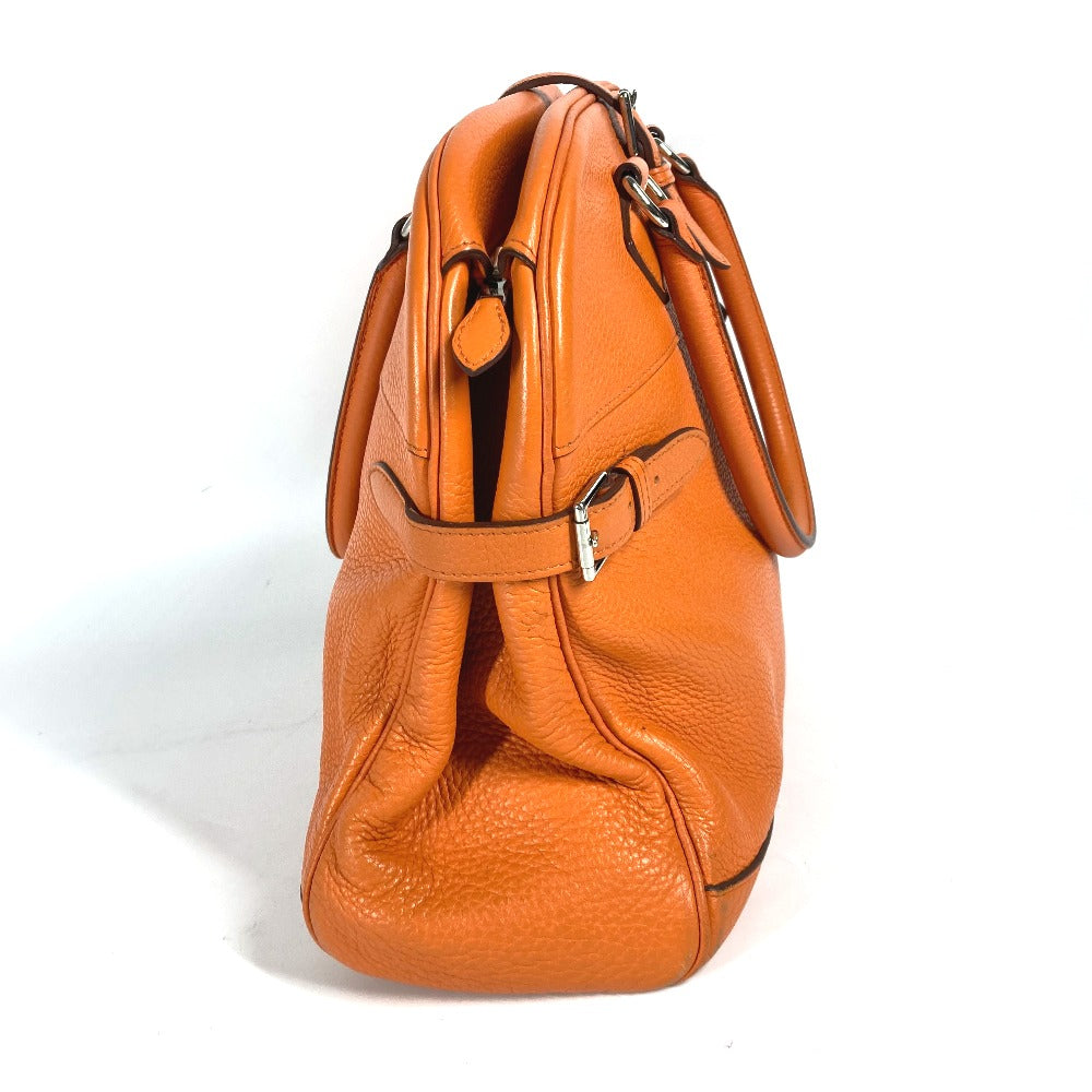 HERMES Handbag Taurillon Clemence Orange Atlas 35 Women Used