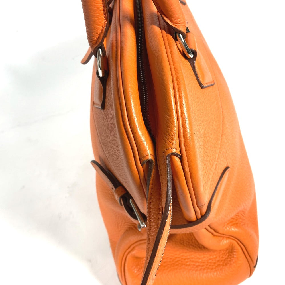 HERMES Handbag Taurillon Clemence Orange Atlas 35 Women Used