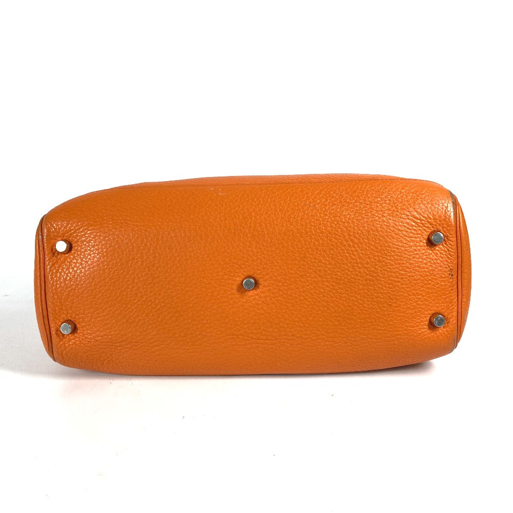 HERMES Handbag Taurillon Clemence Orange Atlas 35 Women Used