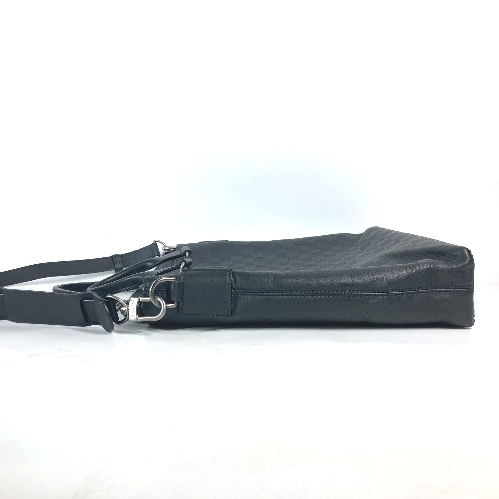 LOUIS VUITTON Business bag  N41561 Damier Anfini Leather black Damier Anfini Daily Tote