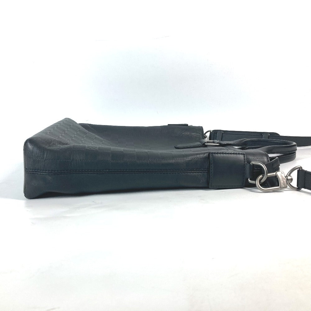 LOUIS VUITTON Business bag  N41561 Damier Anfini Leather black Damier Anfini Daily Tote