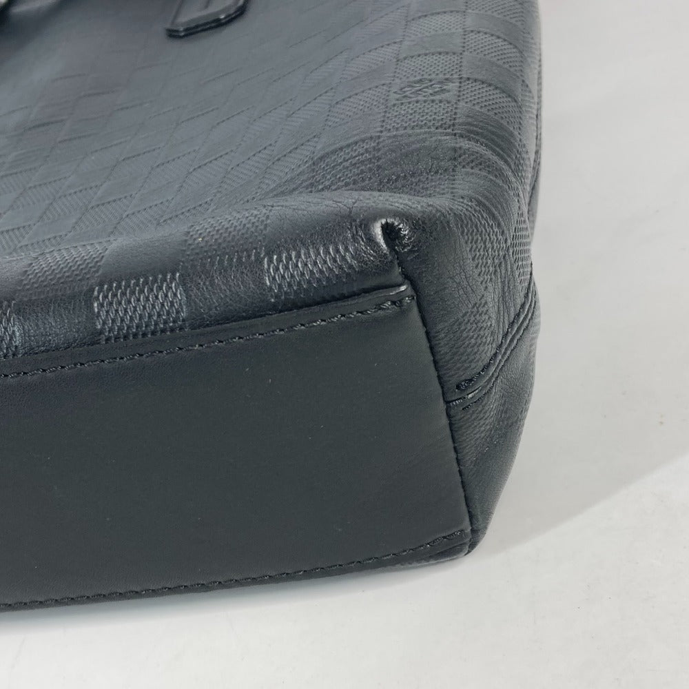 LOUIS VUITTON Business bag  N41561 Damier Anfini Leather black Damier Anfini Daily Tote