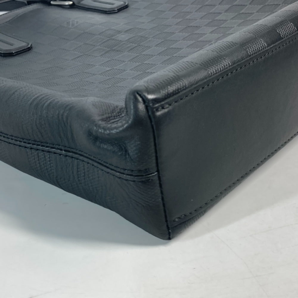 LOUIS VUITTON Business bag  N41561 Damier Anfini Leather black Damier Anfini Daily Tote