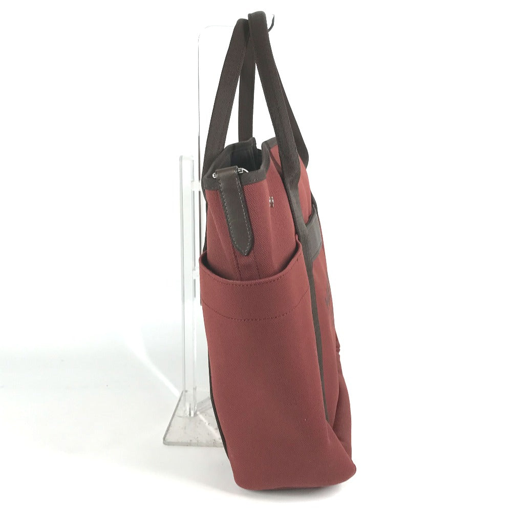HERMES Tote Bag canvas Red Sac de Pansage Groom