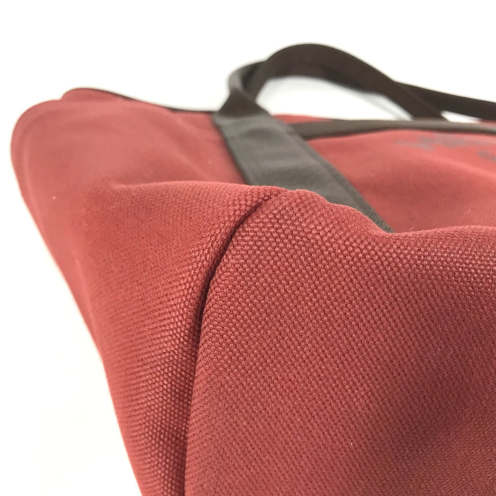 HERMES Tote Bag canvas Red Sac de Pansage Groom