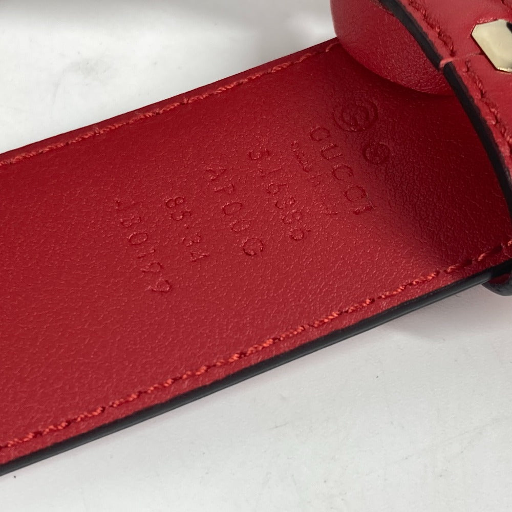 GUCCI belt 546386 leather gold GG Interlocking G Women 85 Used