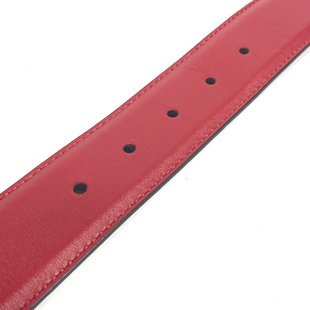 GUCCI belt 546386 leather gold GG Interlocking G Women 85 Used